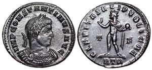Constantine I CLARITAS REIPVBLICAE from
                        Trier