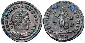 Constantine I SOLI INVICTO COMITI Trier 105
                        Ex Kellogg