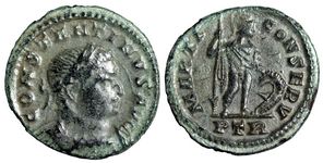 Constantine I MARTI CONSERV Trier 897 half
                        follis