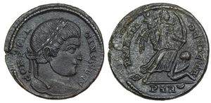 Constantine I SARMATIA DEVICTA Trier 435
                        Carleton Hoard