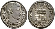 Constantine I VIRVTS AVGG campgate from Arles
                    unofficial issue barb