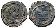 Constantine II unofficial campgate overstruck on
                  Licinius IOVI CONSERVATORI