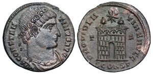 Constantine I VIRTVS
                      PROVIDENTIAE Arles 326