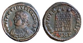 Constantine II PROVIDENTIAE CAESS Cyzicus 63