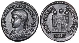 Constantine II PROVIDENTIAE CAESS gate
                      Nicomedia 123