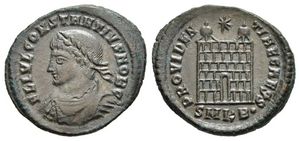 Constantius II PROVIDENTIAE CAESS campgate
                      Cyzicus 38