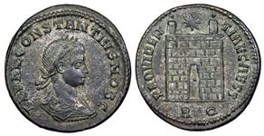 Constantius II PROVIDENTIAE CAESS Rome 268