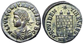 Constantius II PROVIDENTIAE CAES from
                        Nicomedia