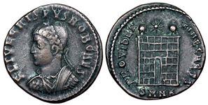 Crispus
                      PROVIDENTIAE CAESS gate Nicomedia 91