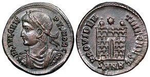 Crispus
                      PROVIDENTIAE CAESS gate Nicomedia 92