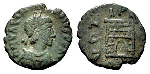 Valentinian III VOT PVB campgate from Rome